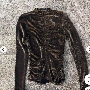 Nicole Miller black gold sparkles Med:new dropped $18